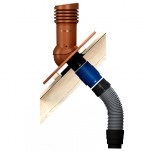 Вентиляционный выход изолированный WIRPLAST WIROVENT EVO E30 150/490 Графитовый